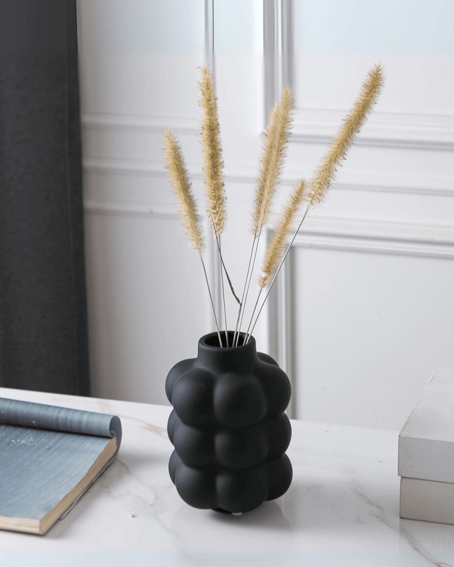 Organic Bubble Matte Ceramic Textured Modern Decorative Vases
