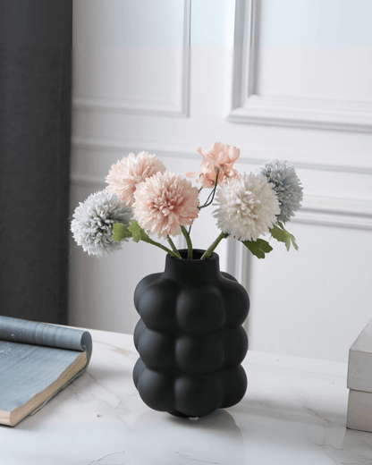 Organic Bubble Matte Ceramic Textured Modern Decorative Vases