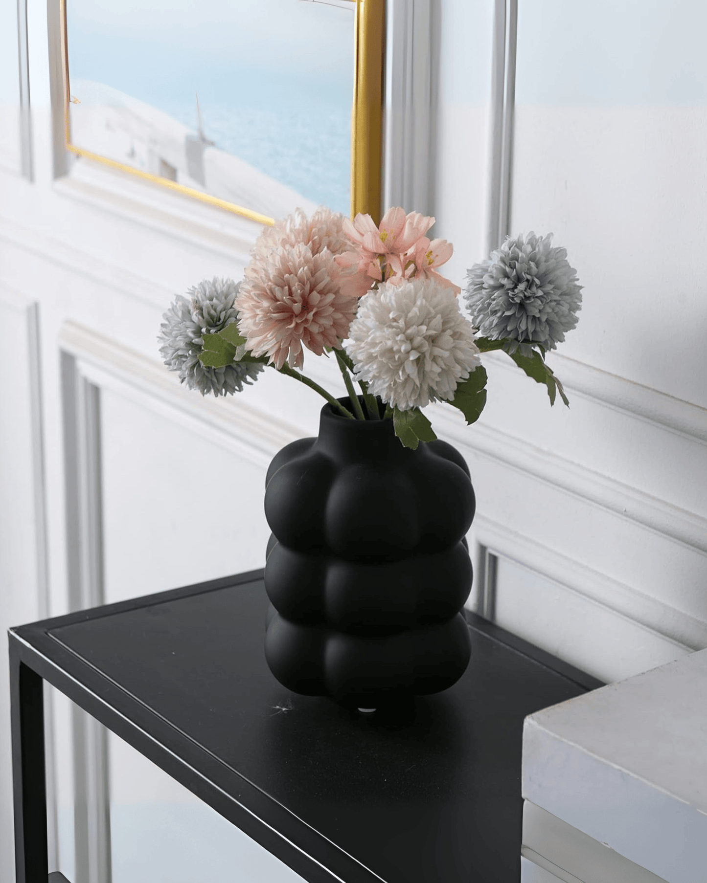 Organic Bubble Matte Ceramic Textured Modern Decorative Vases
