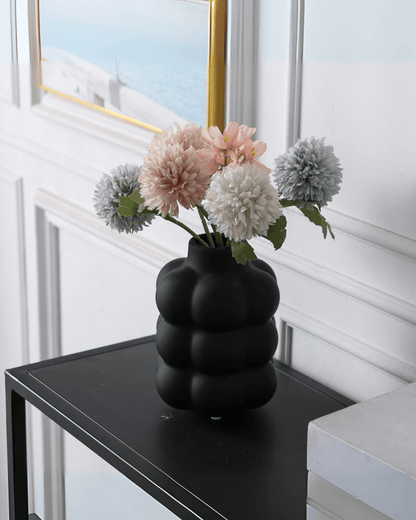 Organic Bubble Matte Ceramic Textured Modern Decorative Vases