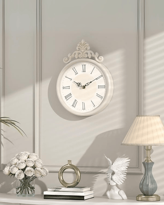 Handcrafted Retro Wall Clock Roman Numerals Decorative Clocks