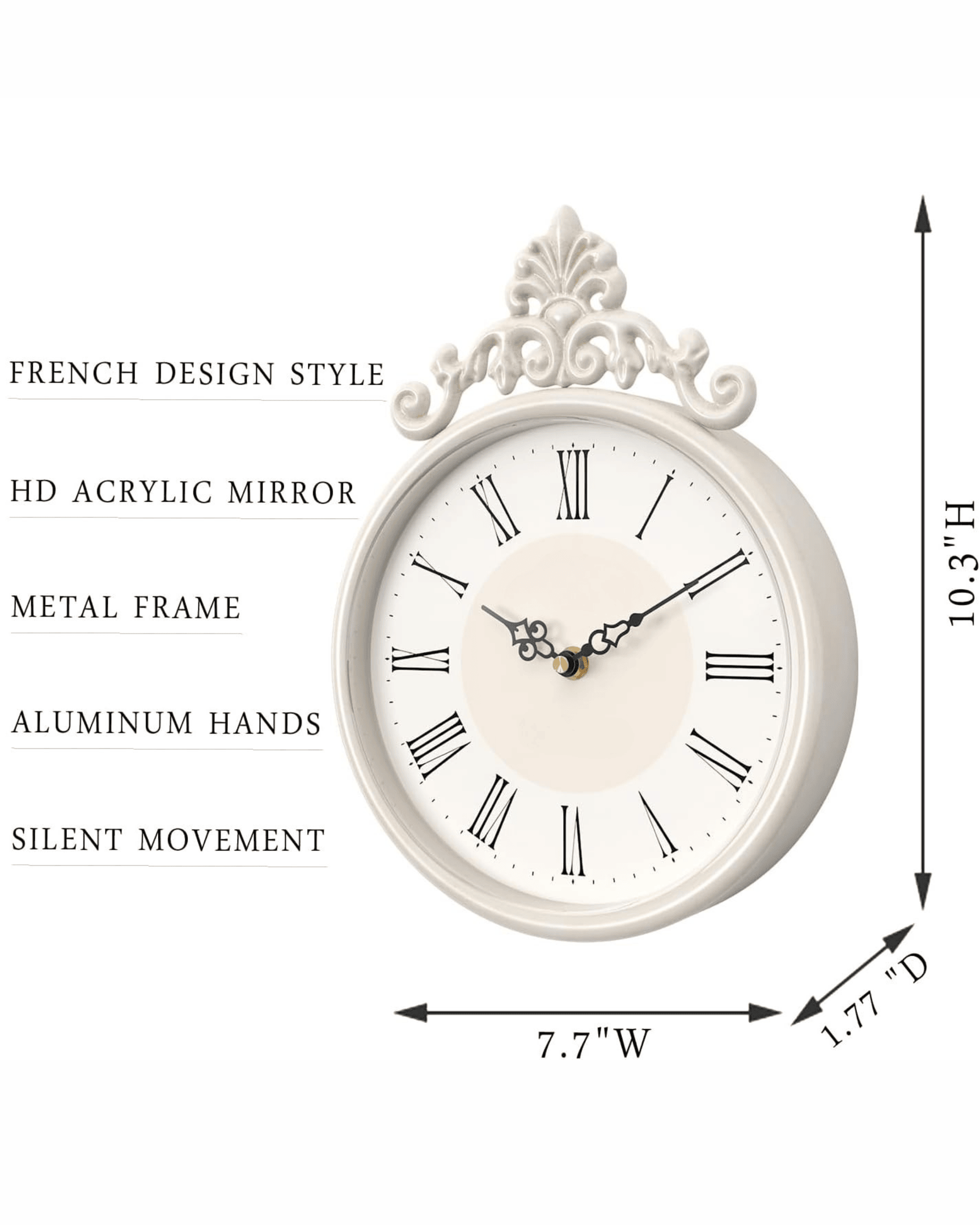 Handcrafted Retro Wall Clock Roman Numerals Decorative Clocks