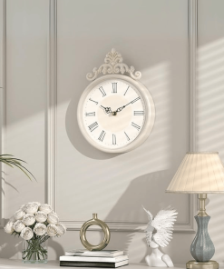 Handcrafted Retro Wall Clock Roman Numerals Decorative Clocks